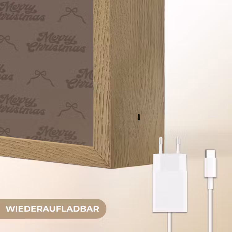 Nachtlicht Kinder - Text – Schleife – Braun — 9