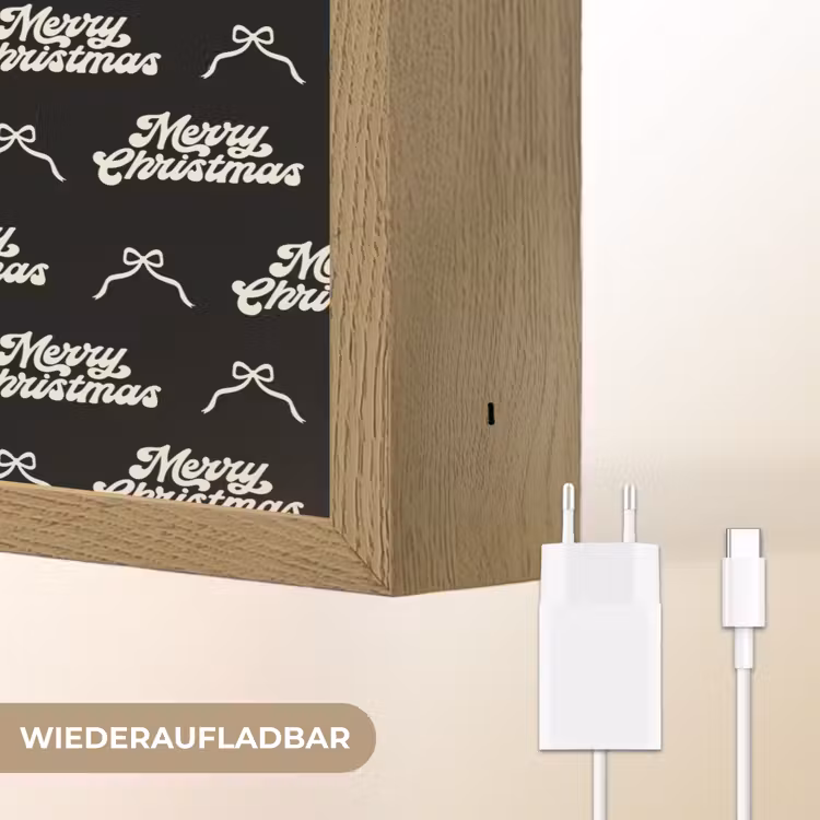 Nachtlicht Kinder - Text – Schwarz – Weiß – Schleife — 9