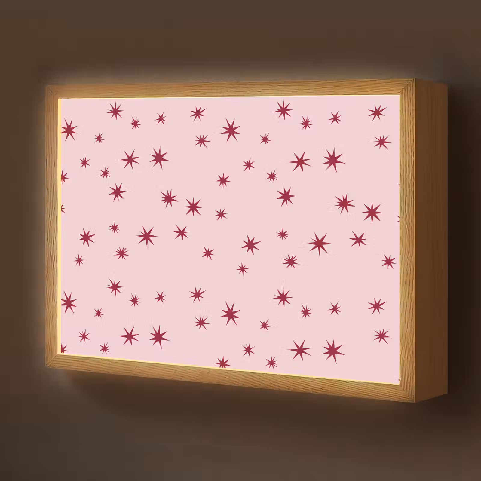Nachtlicht Kinder - Stern – Rosa – Rot — 1
