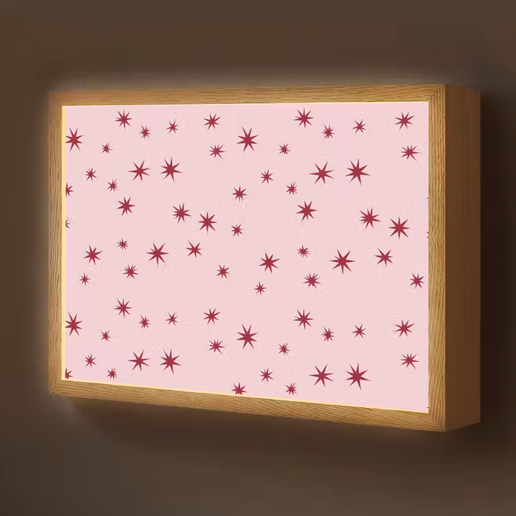 Nachtlicht Kinder - Stern – Rosa – Rot — 1