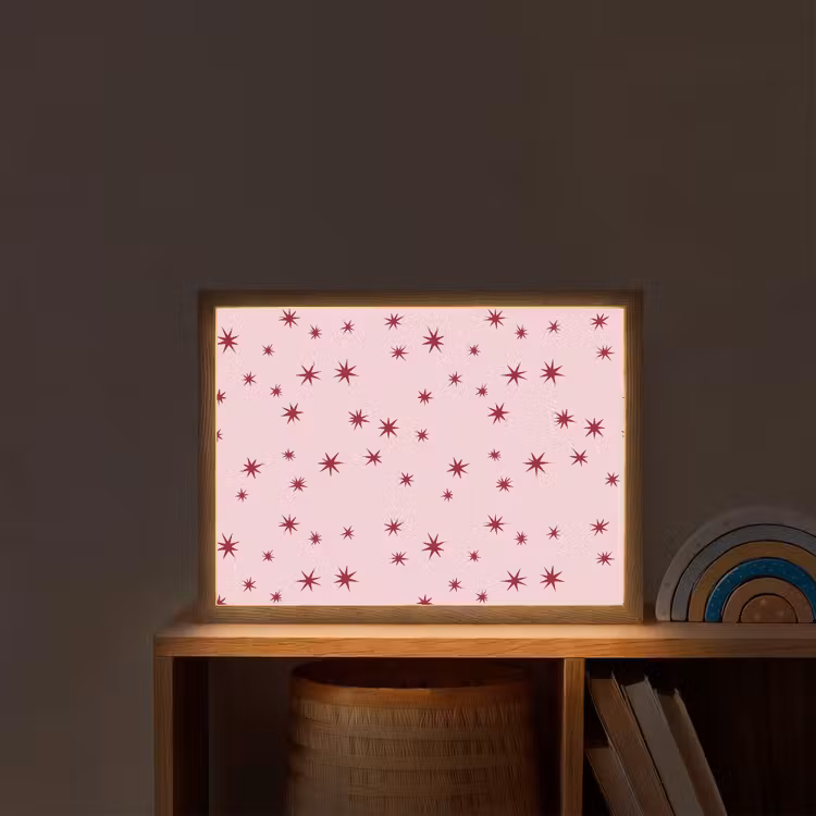 Nachtlicht Kinder - Stern – Rosa – Rot — 2