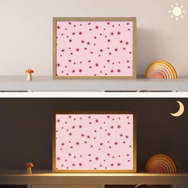 Nachtlicht Kinder - Stern – Rosa – Rot — 6