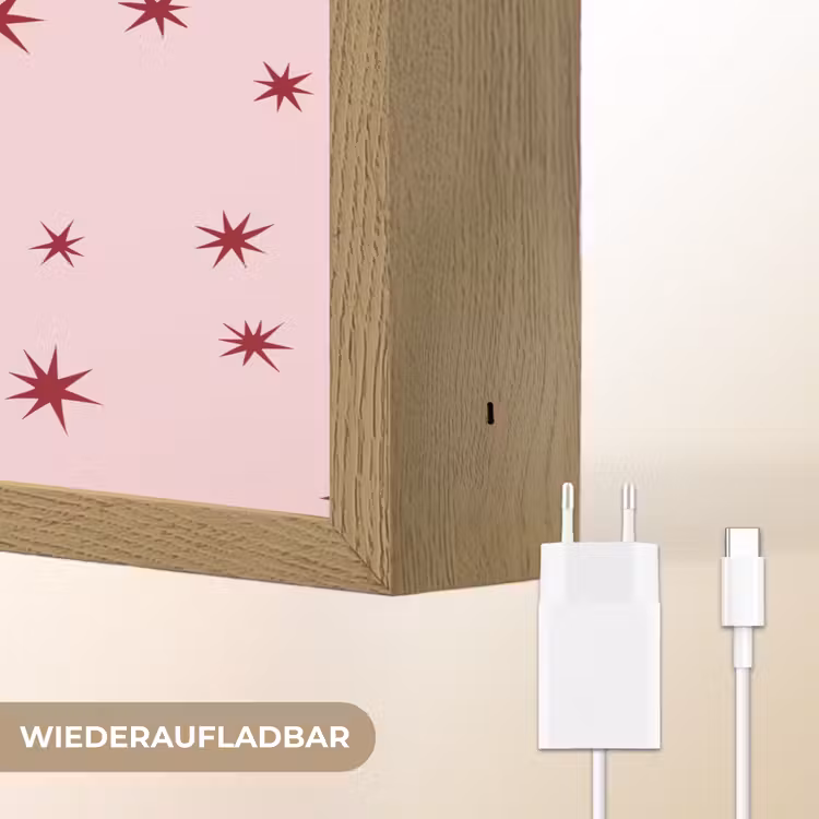Nachtlicht Kinder - Stern – Rosa – Rot — 9