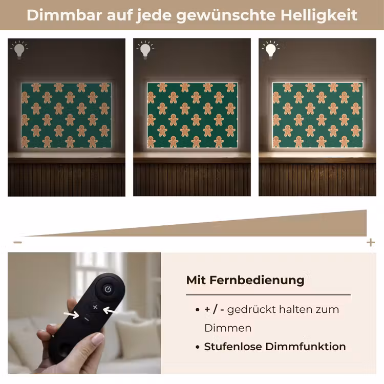 Nachtlicht Kinder - Lebkuchen – Weihnachten – Grün — 7