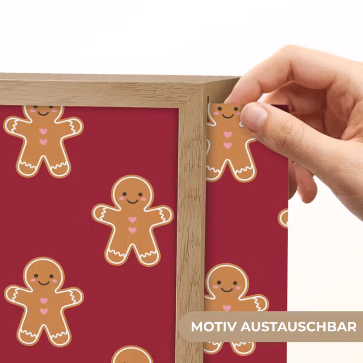 Nachtlicht Kinder - Lebkuchen – Weihnachten – Rot — 5