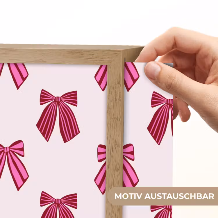 Nachtlicht Kinder - Schleifen – Weihnachten – Rosa — 5