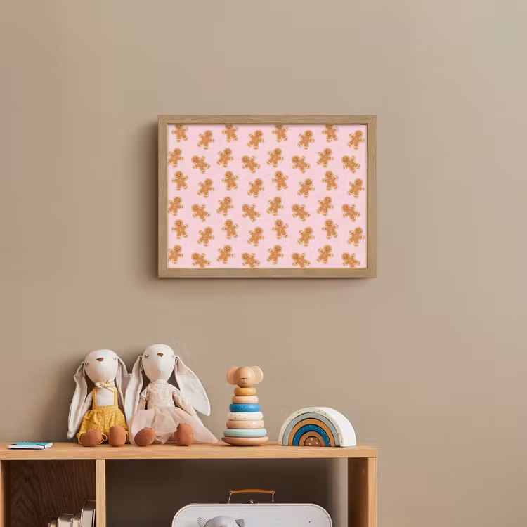 Nachtlicht Kinder - Lebkuchen – Braun – Rosa – Weihnachten — 3