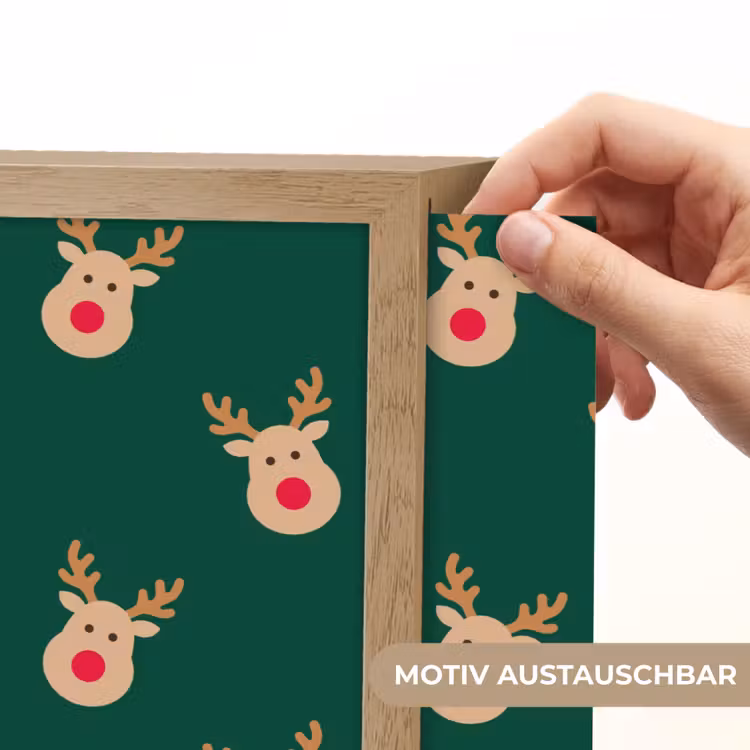 Nachtlicht Kinder - Rentiere – Weihnachten – Grün — 5