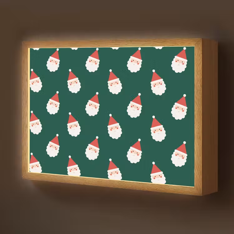 Nachtlicht Kinder - Weihnachtsmann – Weihnachten – Grün — 1