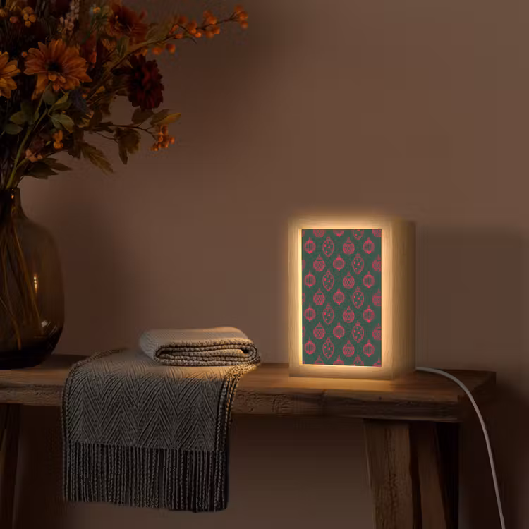 Personalisierte Lightbox - Weihnachtskugel – Rot – Grün — 3