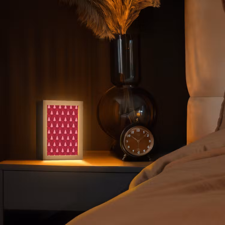 Personalisierte Lightbox - Schleife – Rot – Rosa – Weihnachten — 2