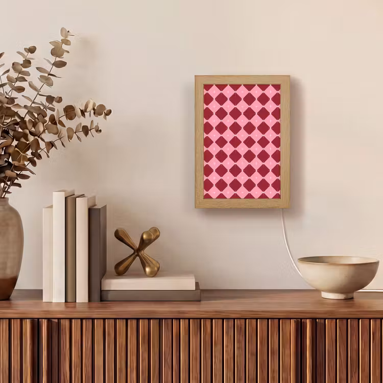 Personalisierte Lightbox - Stern – Rot – Rosa – Weihnachten — 4