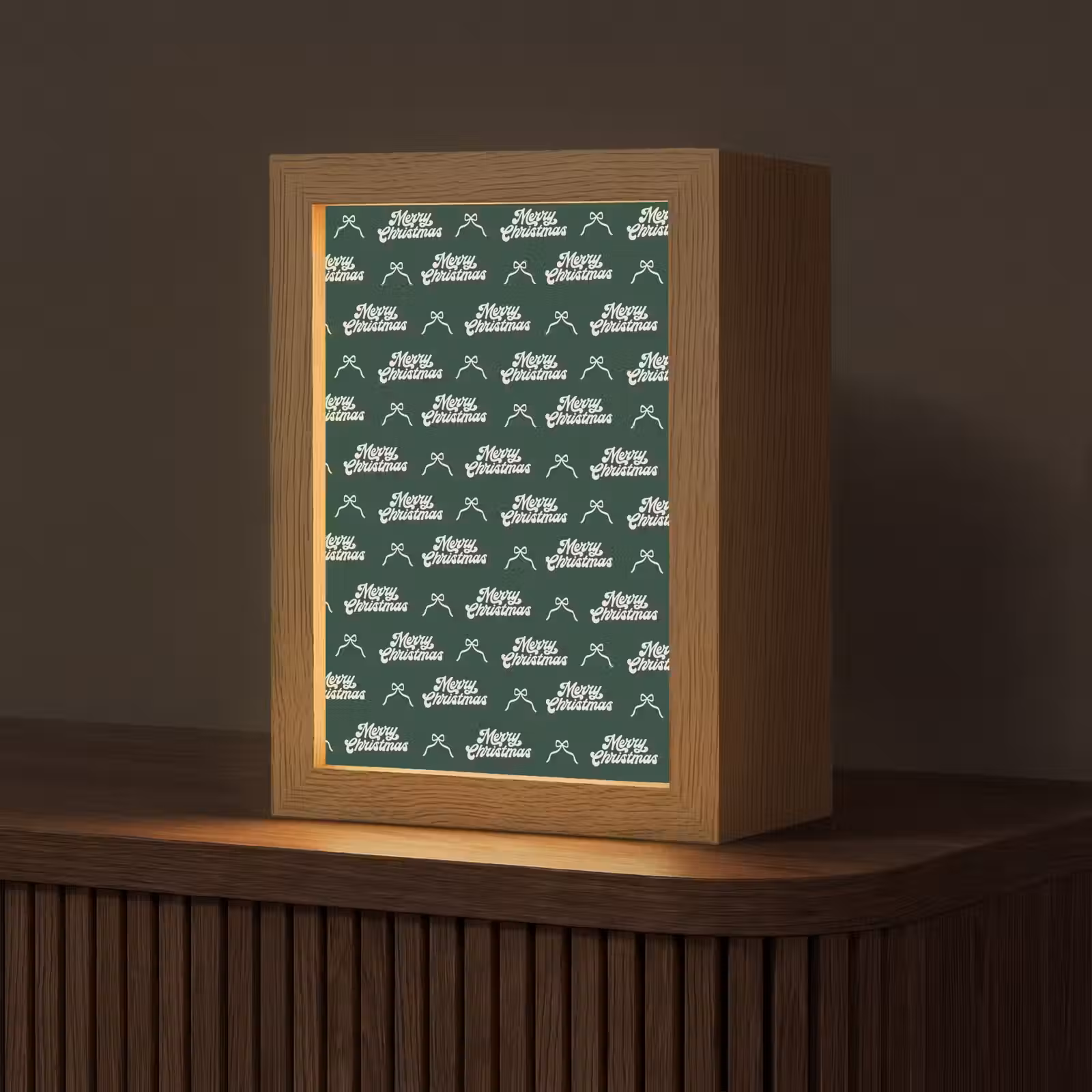 Personalisierte Lightbox - Text – Grün – Weiß – Text — 1