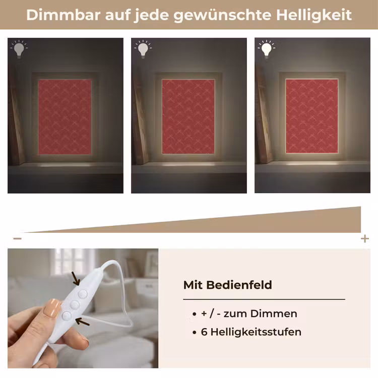 Personalisierte Lightbox - Schleife – Rosa – Rot – Weihnachten — 8