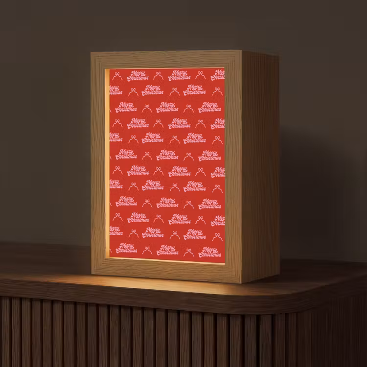 Personalisierte Lightbox - Text – Schleife – Rosa – Rot — 1