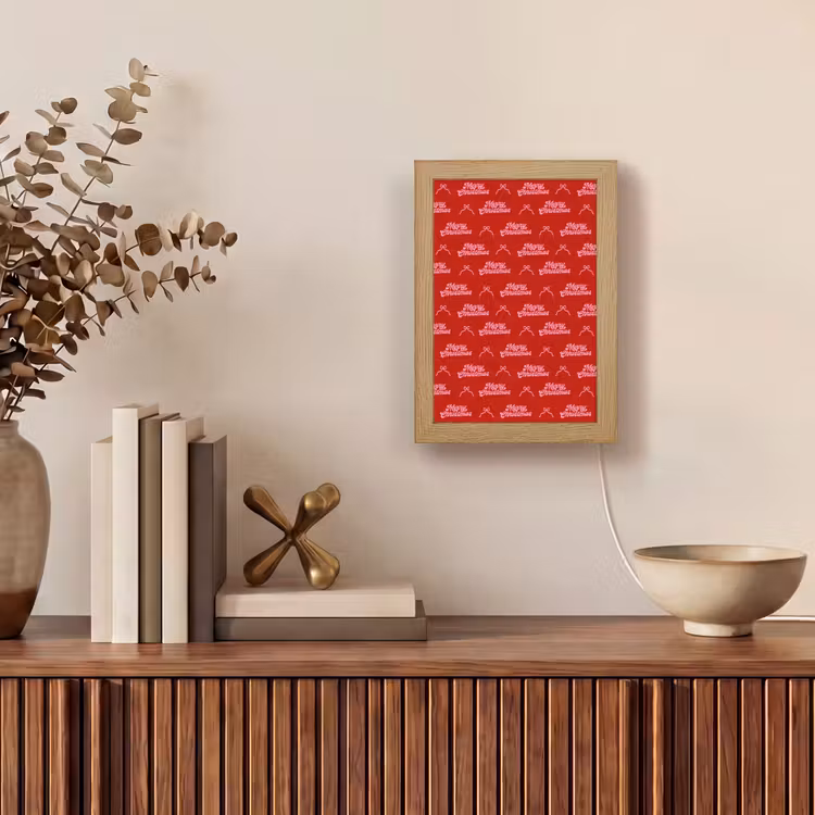 Personalisierte Lightbox - Text – Schleife – Rosa – Rot — 4