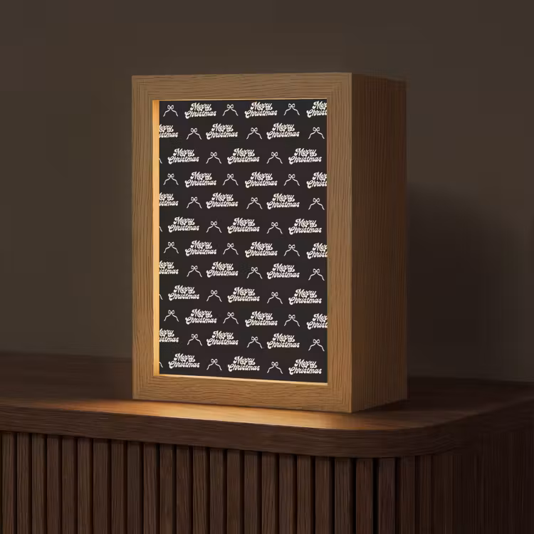 Personalisierte Lightbox - Text – Schwarz – Weiß – Schleife — 1