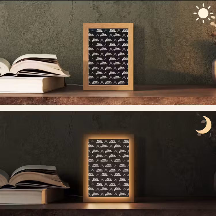 Personalisierte Lightbox - Text – Schwarz – Weiß – Schleife — 5