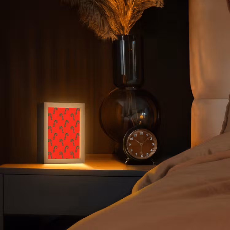 Personalisierte Lightbox - Weihnachten – Rot – Grün – Zuckerstange — 2