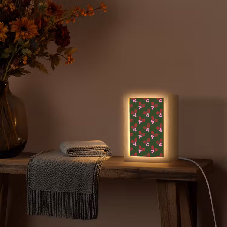 Personalisierte Lightbox - Neon – Stechpalme – Weihnachten — 3