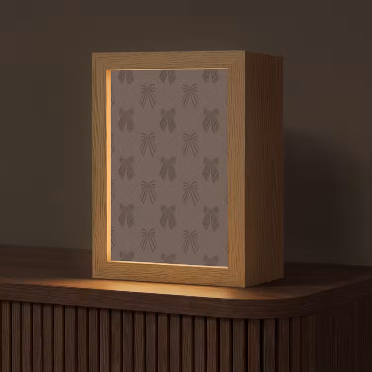 Personalisierte Lightbox - Schleifen – Weihnachten – Braun — 1