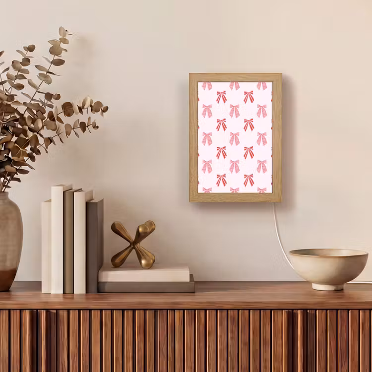Personalisierte Lightbox - Schleifen – Weihnachten – Rosa – Rot — 4