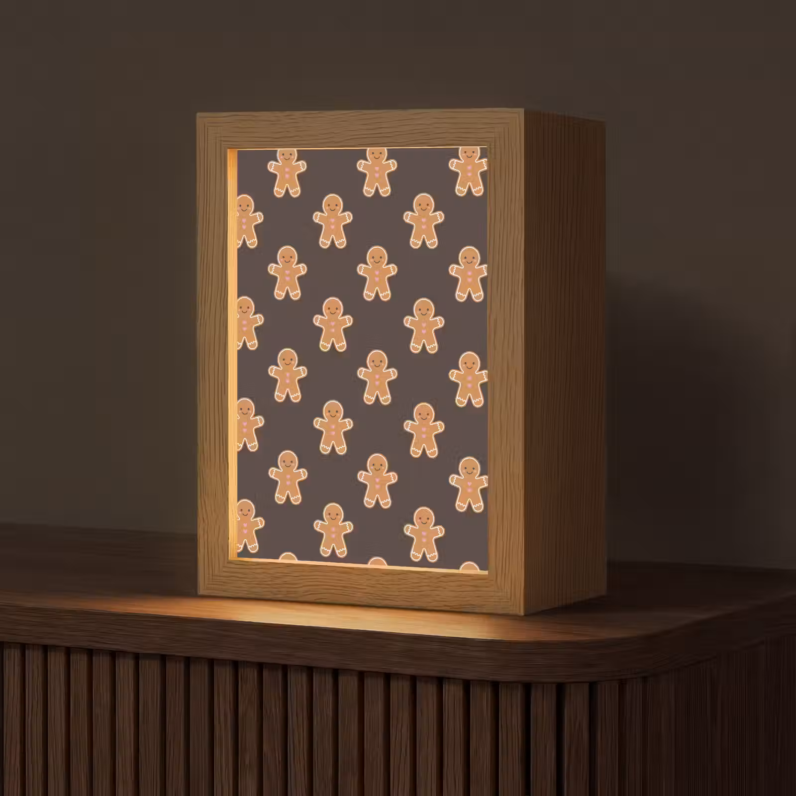 Personalisierte Lightbox - Lebkuchen – Braun – Weihnachten — 1