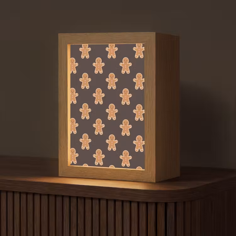Personalisierte Lightbox - Lebkuchen – Braun – Weihnachten — 1