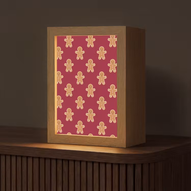 Personalisierte Lightbox - Lebkuchen – Weihnachten – Rot — 1