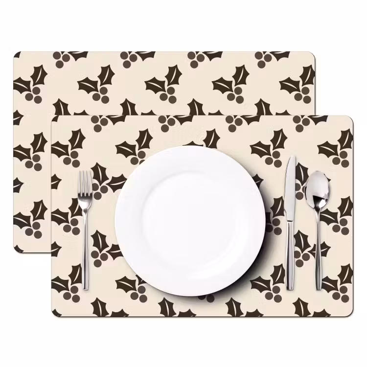Tischset - 6 Stück - Hult – Braun – Weihnachten — 2