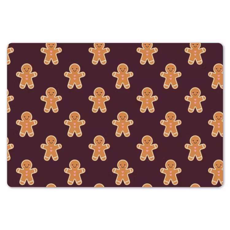 Tischset - 6 Stück - Lebkuchen – Weihnachten – Burgund — 6