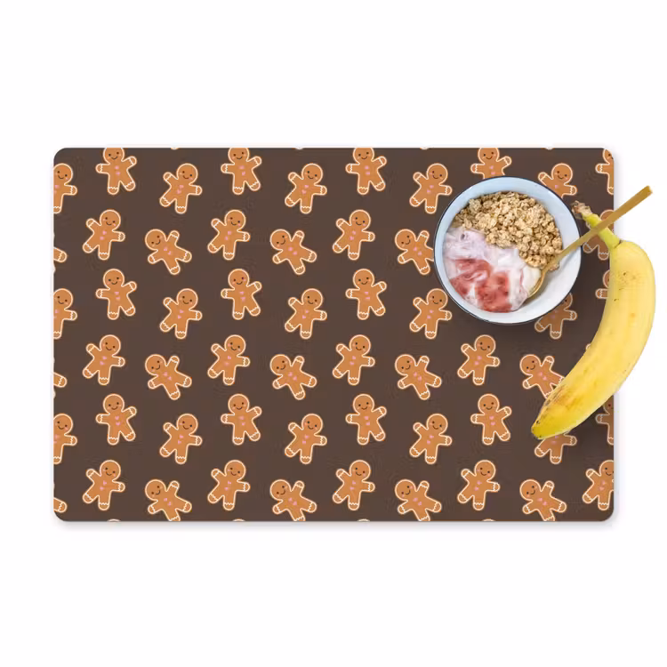 Tischset - 6 Stück - Lebkuchen – Weihnachten – Braun — 1