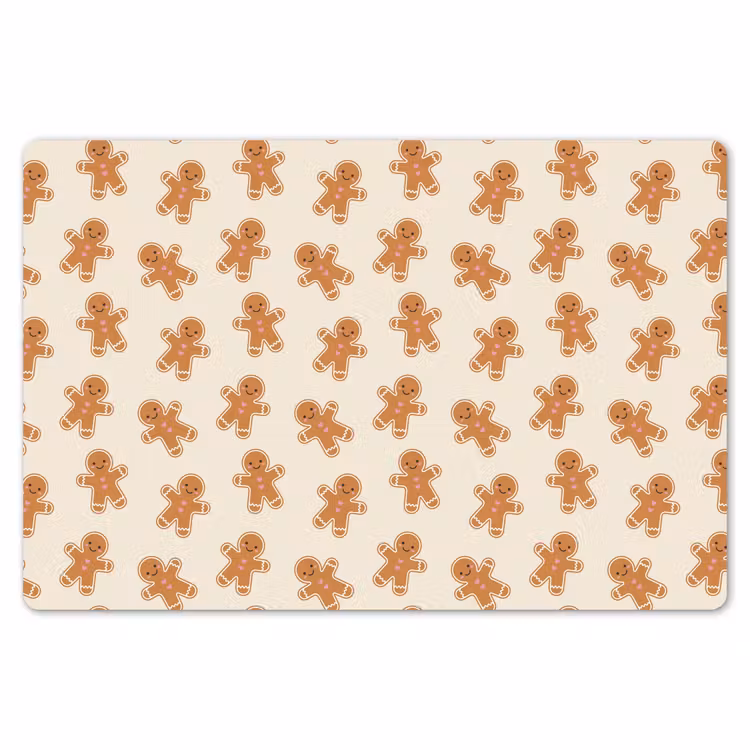 Tischset - 6 Stück - Lebkuchen – Weihnachten – Creme — 6