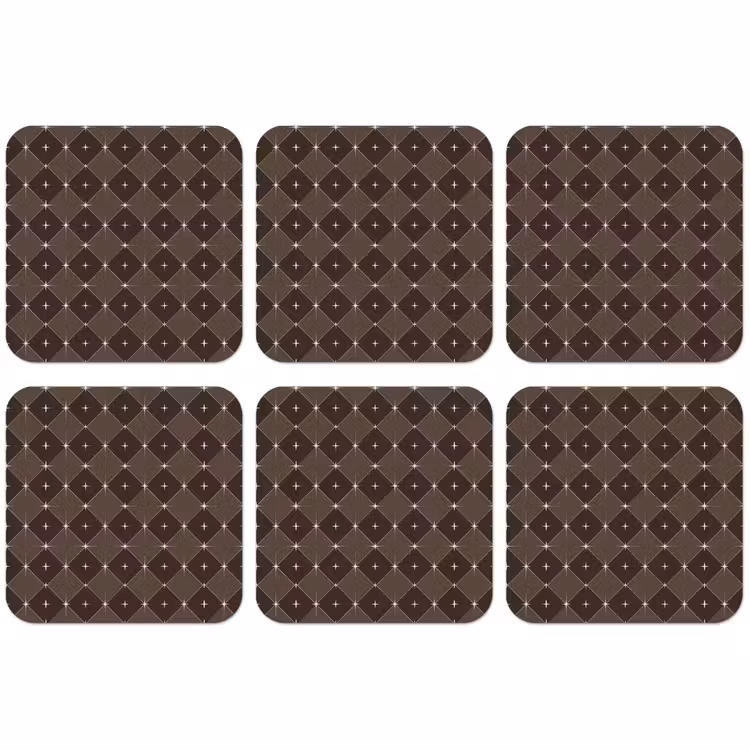 Untersetzer​ - Stern – Braun – Taupe – Weihnachten — 1