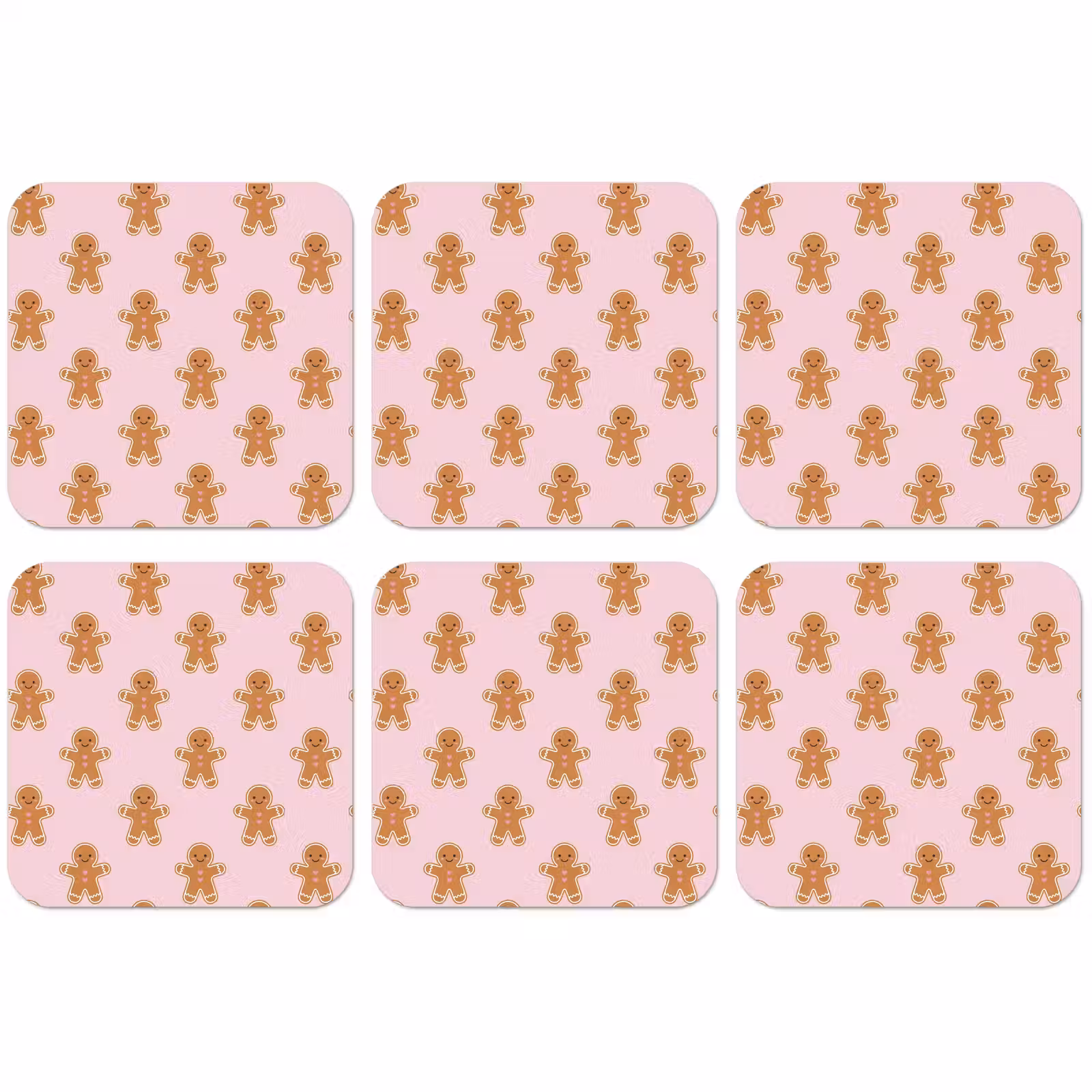 Untersetzer - Lebkuchen – Weihnachten – Rosa — 1