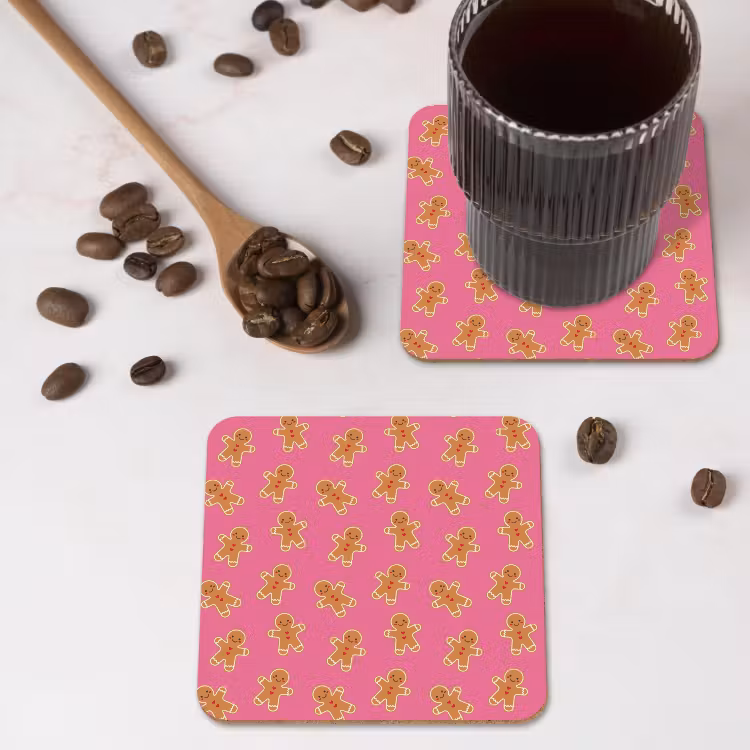 Untersetzer - Lebkuchen – Rosa – Braun – Weihnachten — 4