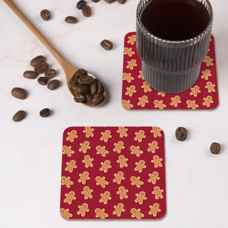 Untersetzer​ - Lebkuchen – Rot – Braun – Weihnachten — 4