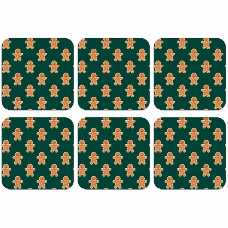 Untersetzer - Lebkuchen – Weihnachten – Grün — 1