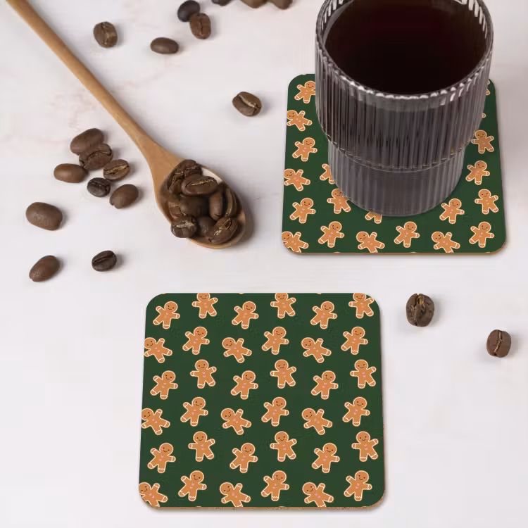 Untersetzer - Lebkuchen – Weihnachten – Grün – Braun — 4