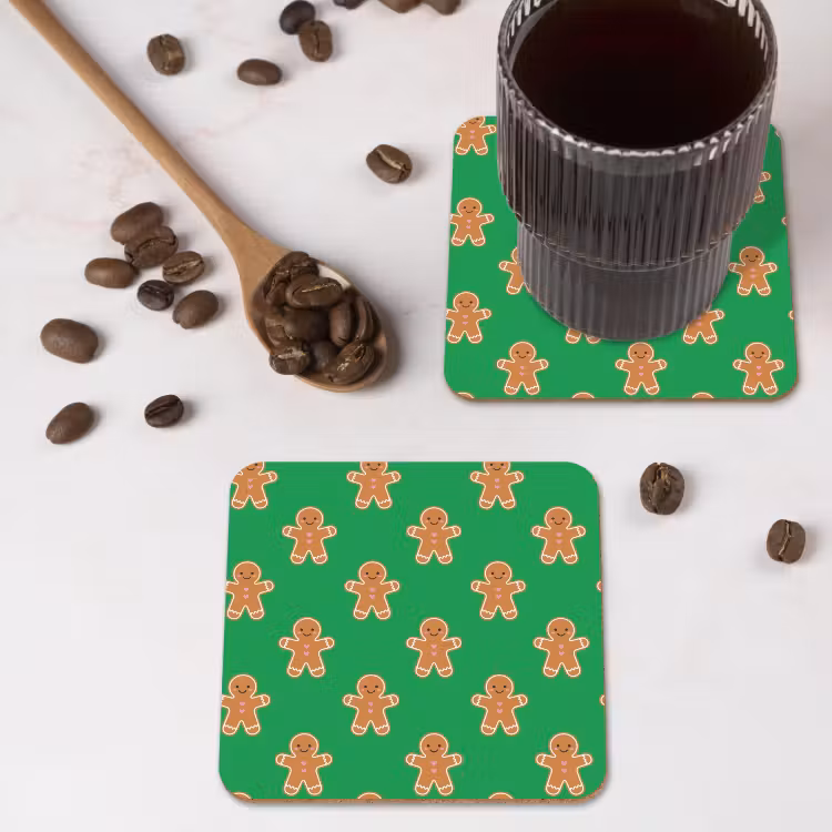 Untersetzer - Lebkuchen – Weihnachten – Neon – Grün — 4