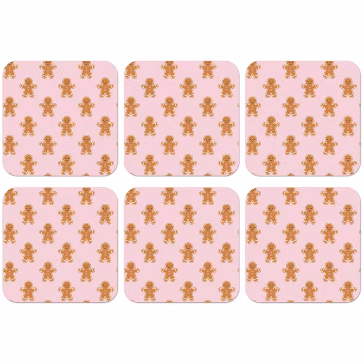 Untersetzer - Lebkuchen – Weihnachten – Rosa — 1