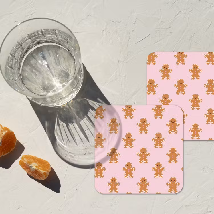 Untersetzer - Lebkuchen – Weihnachten – Rosa — 2