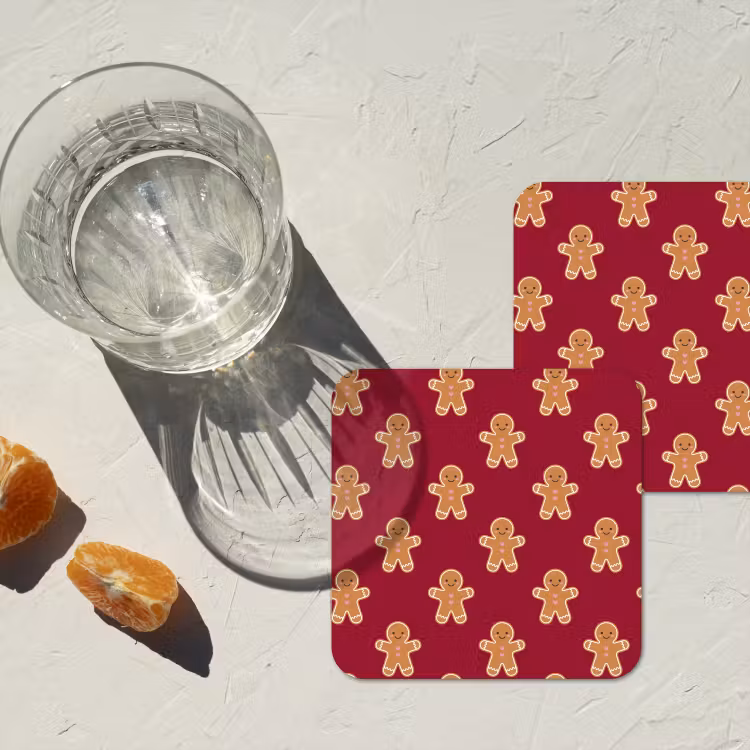 Untersetzer - Lebkuchen – Weihnachten – Rot — 2