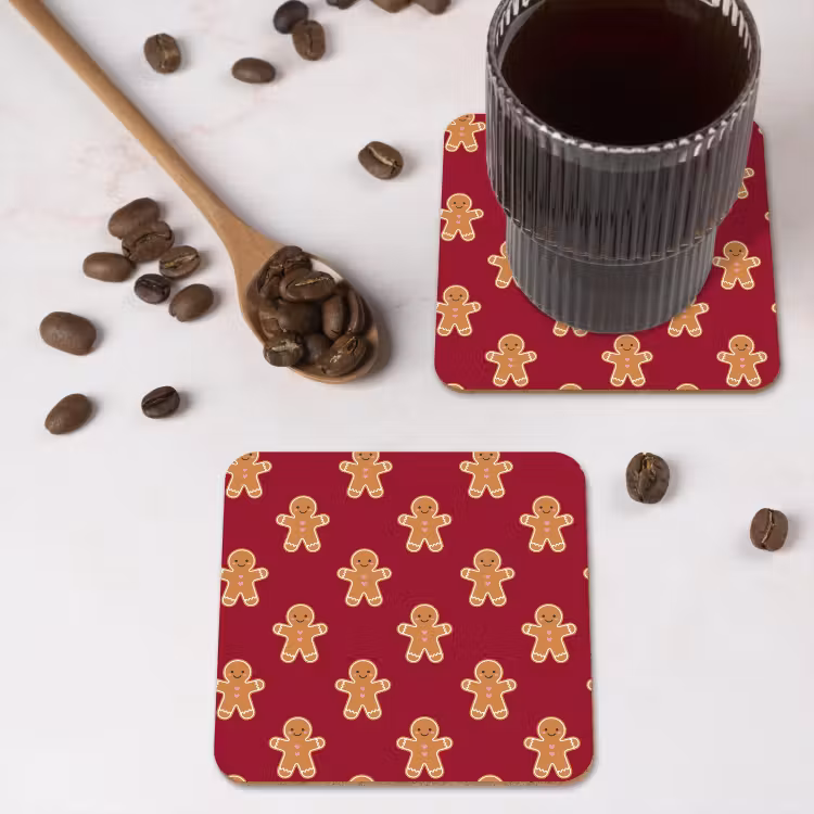 Untersetzer - Lebkuchen – Weihnachten – Rot — 4