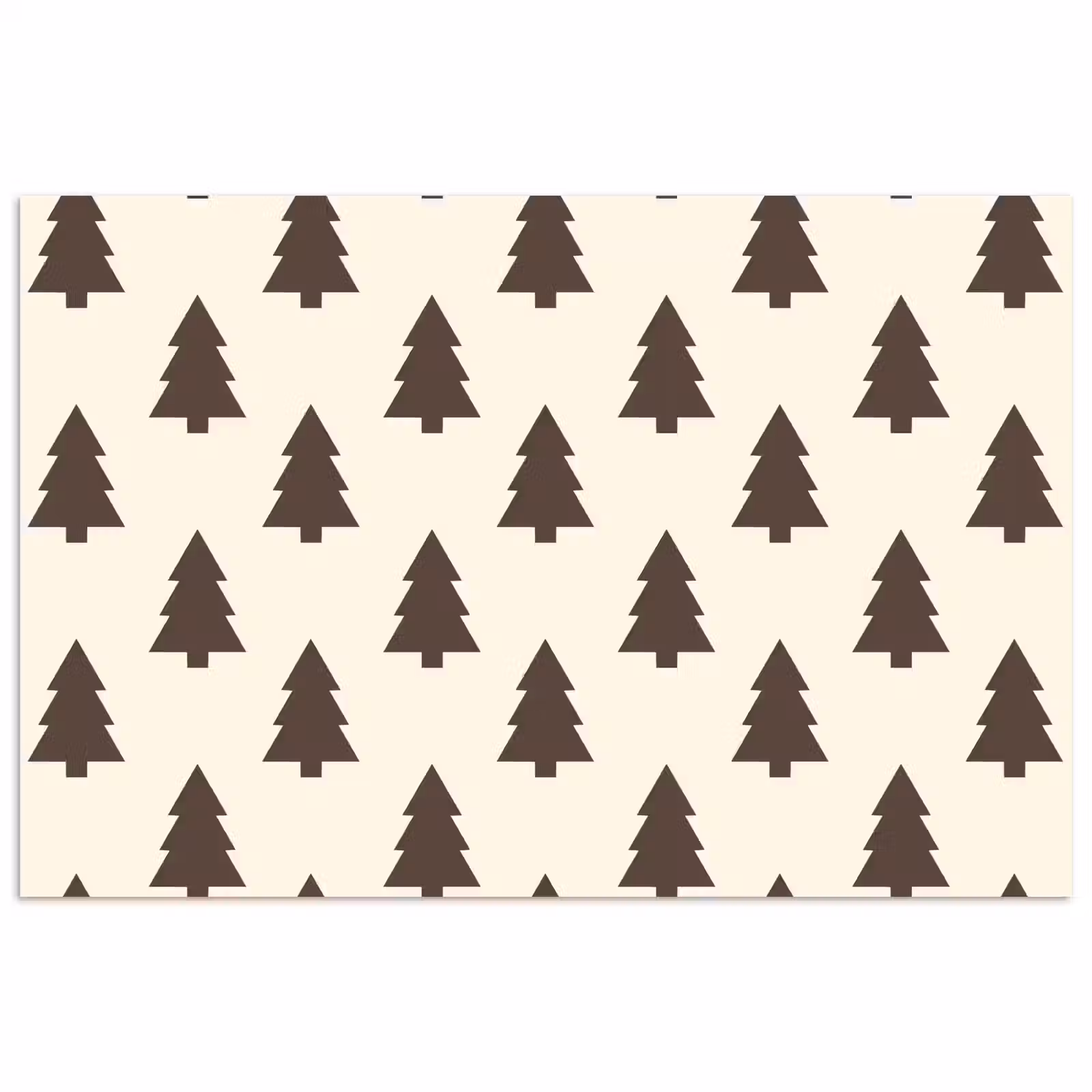 Poster - Weihnachtsbaum – Creme – Grau — 1