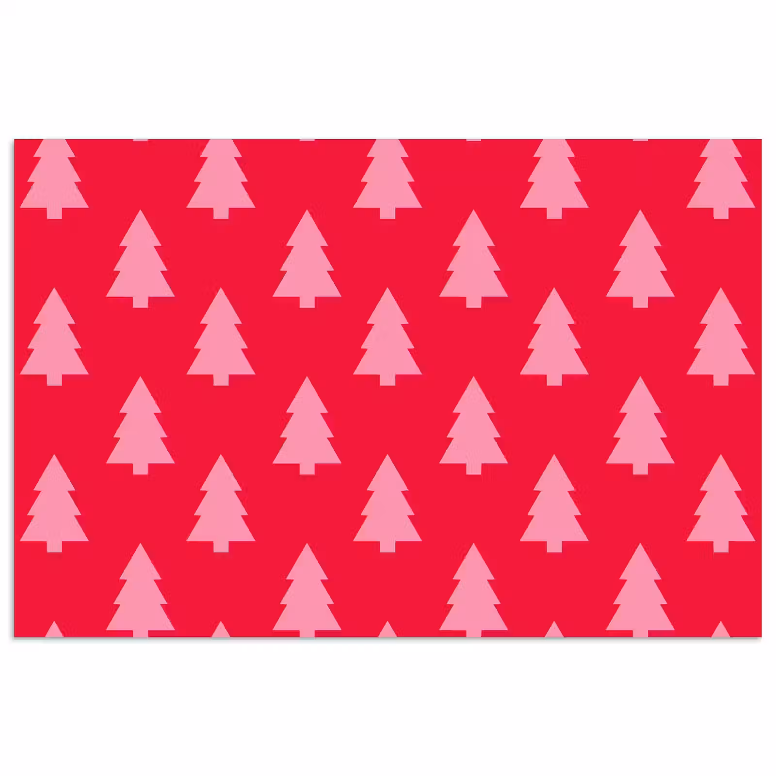 Poster - Weihnachtsbaum – Rosa – Rot — 1