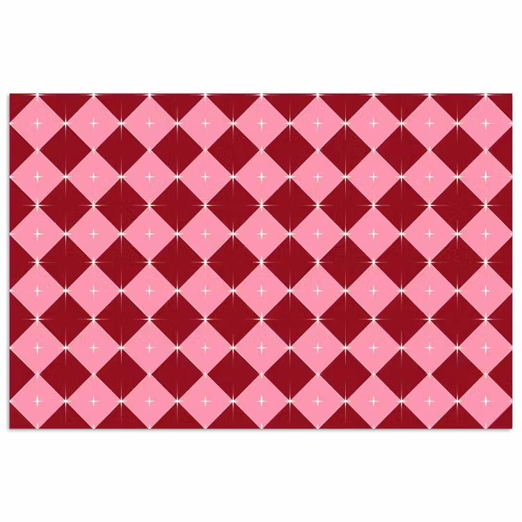 Poster - Stern – Rot – Rosa – Weihnachten — 1