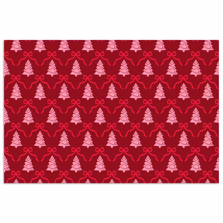 Poster - Schleife – Rot – Rosa – Weihnachten — 1