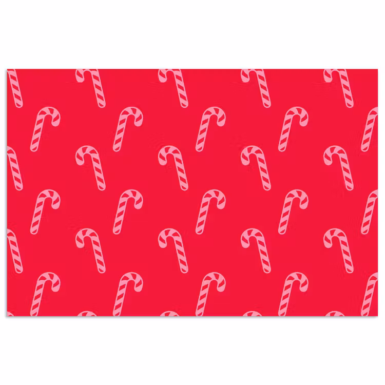 Poster - Weihnachten – Rosa – Rot – Zuckerstange — 1