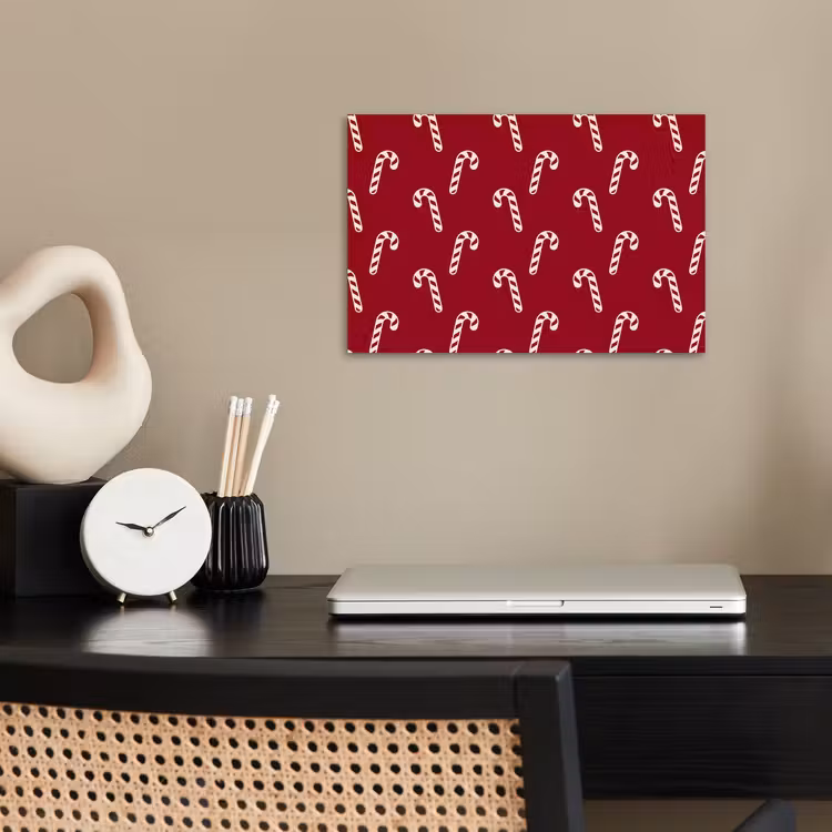 Poster - Weihnachten – Rot – Weiß – Zuckerstange — 2